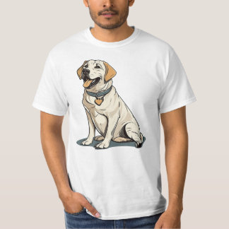Söt Rolig Svart Labrador Älskare Konst T Shirt
