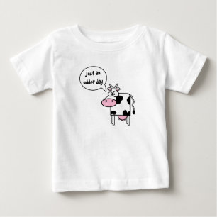 Söt Rolig Tecknad Ko Juver Dag T Shirt