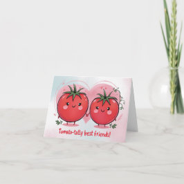 Söt Rolig Tomatskämt Bästa Vän Glad Födelsedag Kort