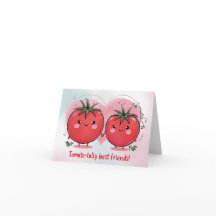 Söt Rolig Tomatskämt Bästa Vän Glad Födelsedag