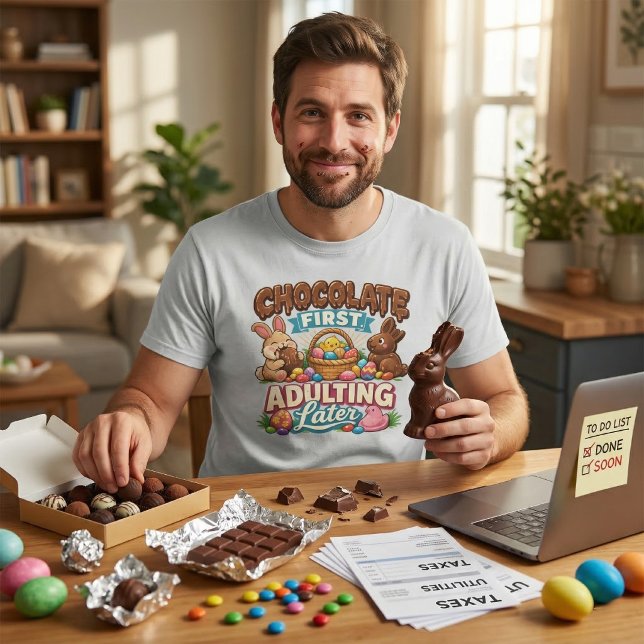 Söt & Rolig Vårhelgdag Chokladälskare T Shirt (Skapare uppladdad)