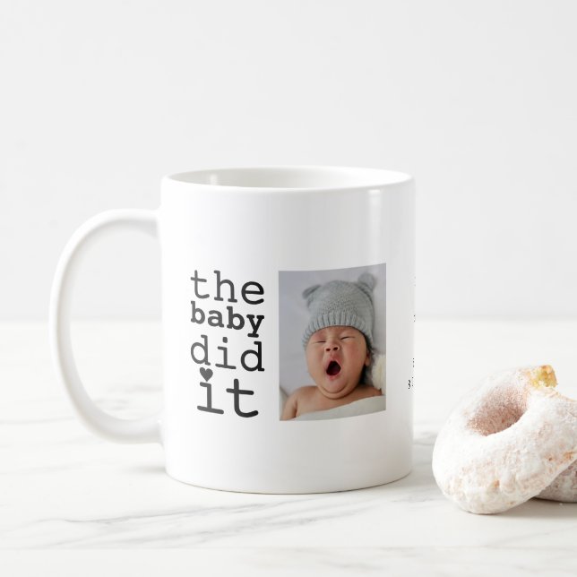 Söt Rollig Bebisen Gjorde Det Humor Citat Kaffemugg (Med munk)