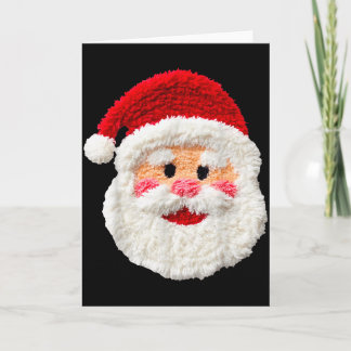 Söt Rollig Propert Falskt Garn Tomte Ansikte Glad Kort