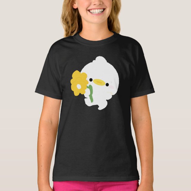 Söt romantisk anka t shirt (Framsida)