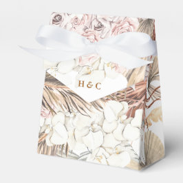 Söt Romantisk pampastorkad gräs Blommigt Bröllop Presentaskar