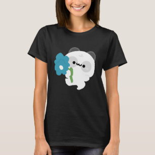 Söt romantisk panda t shirt