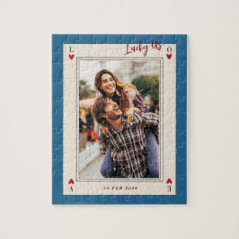 Söt romantiskt Cute Retro Valentines gåvor Foto Pussel