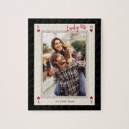 Söt romantiskt Cute Retro Valentines gåvor Foto Pussel