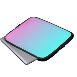 Söt Rombre sjöjungfru rosa Fuchsia turkos Laptop Fodral