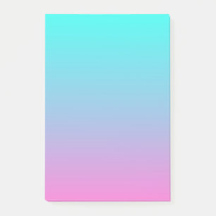 Söt Rombre sjöjungfru rosa Fuchsia turkos Post-it Block