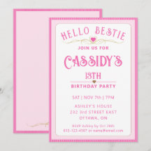 Söt Rosa 13:e födelsedagen