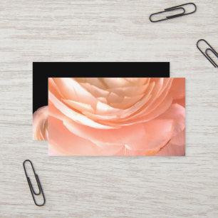 söt rosa affärskort dubbla sida vid sida visitkort