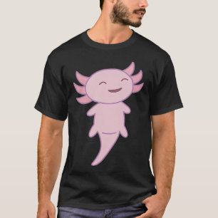 söt rosa axolotl t shirt