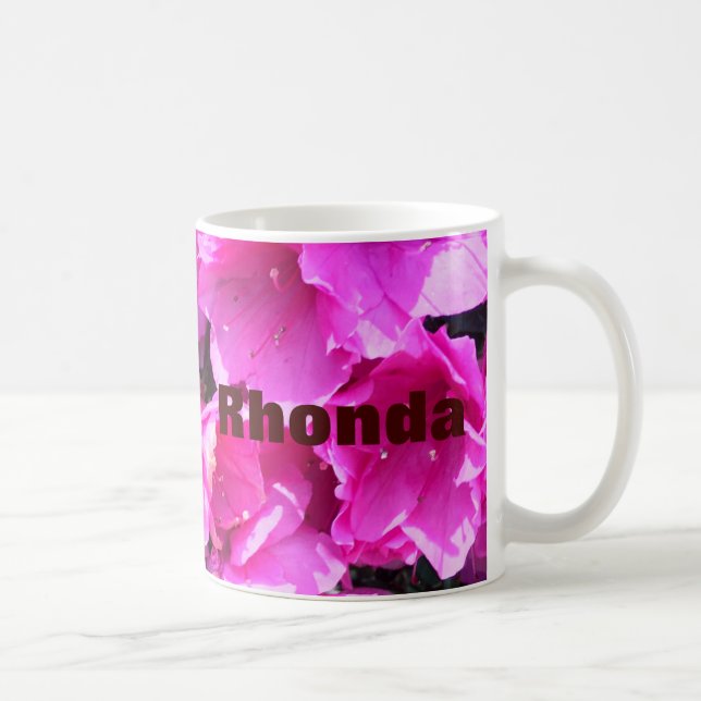 Söt Rosa Azaleas Kaffemugg (Höger)