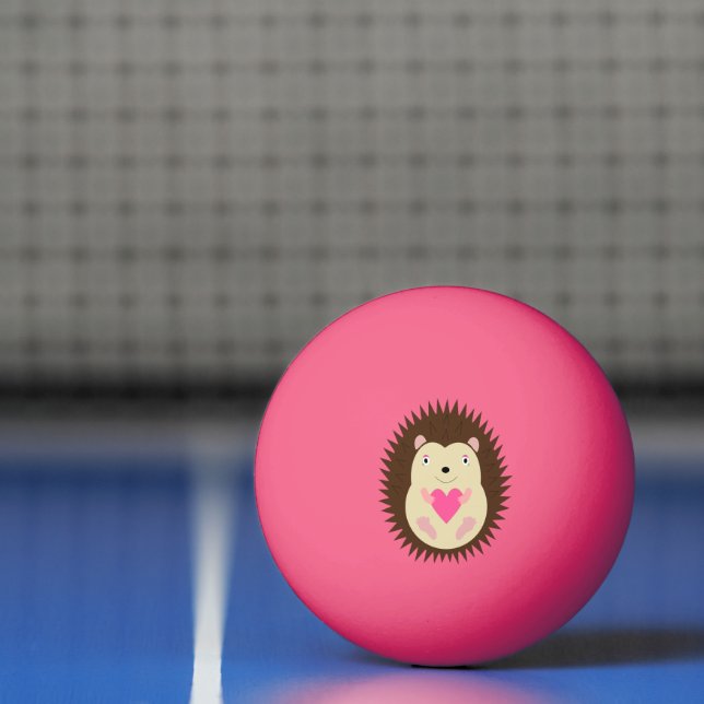 Söt rosa babyflicka igelkott pingisboll (Netto)