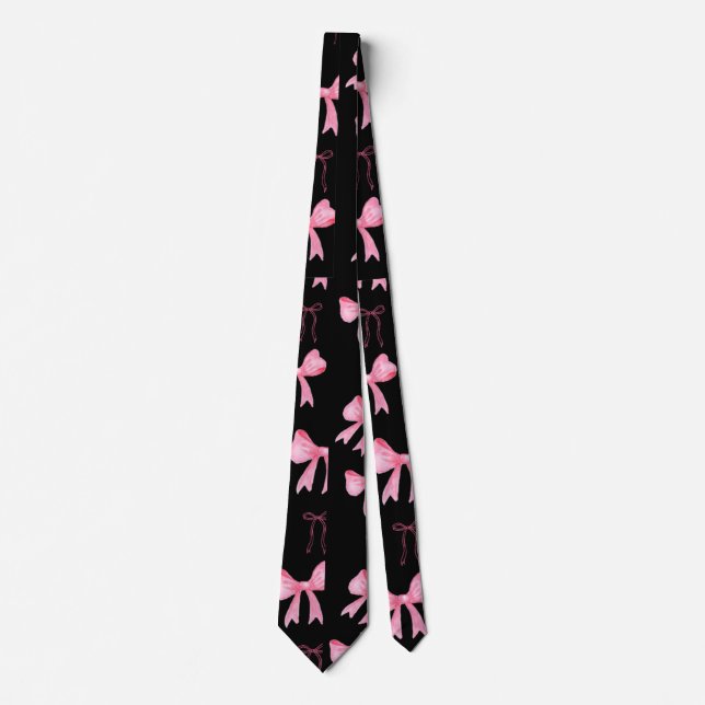 Söt Rosa Band Båge Mönster Dekorativ Kudd Slips (Framsida)