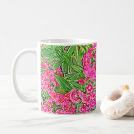 Söt Rosa blomma Kaffemugg