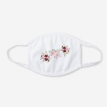 Söt Rosa Blommigt Ansikte mask