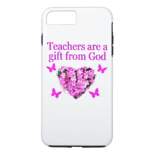 SÖT ROSA BLOMMIGT CHRISTIAN TEACHER DESIGN