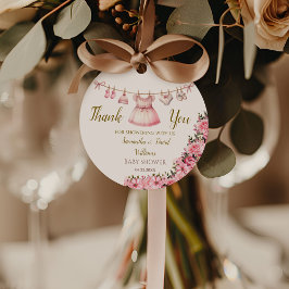 Söt Rosa Blommigt Elegant Flicka Shower Gåvor Etiketter