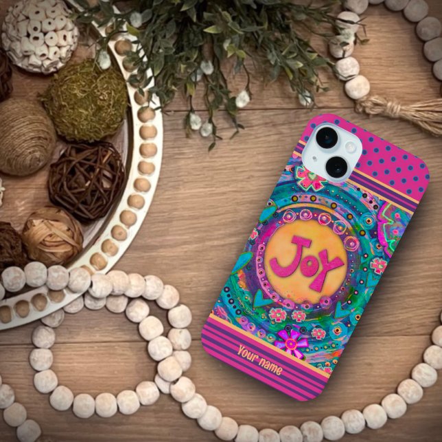 Söt Rosa Blommigt Joy Dots Inspiritivity Namn (Skapare uppladdad)