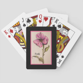 SÖT ROSA BLOMMIGT MED NAMN CASINOKORT