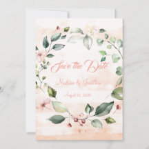 Söt Rosa Blommigt Skriptutning