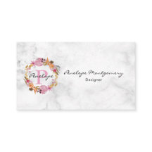 Söt Rosa Blommigt Utandning Monogram