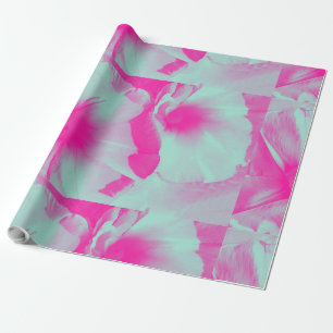 Söt Rosa Blommigt Wrapping Papprare Presentpapper