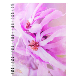 Söt Rosa Blommor Blommar Anteckningsbok