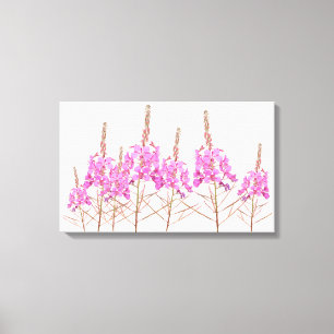 Söt rosa blommor snyggt blommigt modern bra konst canvastryck