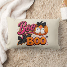 Söt Rosa Boo Boo Halloween Tjejig Pumpa