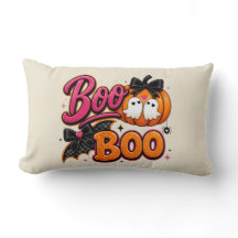 Söt Rosa Boo Boo Halloween Tjejig Pumpa