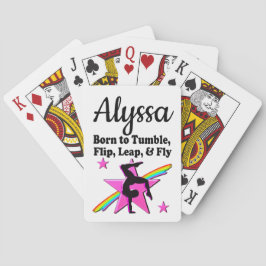 SÖT ROSA BORN TILL TUMBLE GYMNAST CASINOKORT