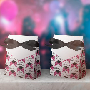 Söt Rosa Bow År Studenten Tack Presentaskar