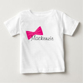 Söt Rosa Bow Tee Shirt