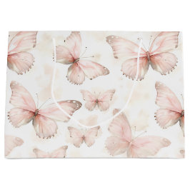 Söt Rosa Butterflies Birthday