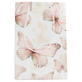 Söt Rosa Butterflies Birthday
