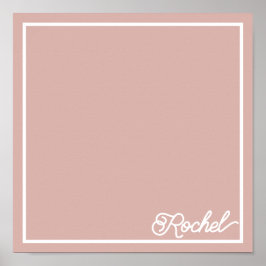 Söt rosa  butterfly bordstablett poster