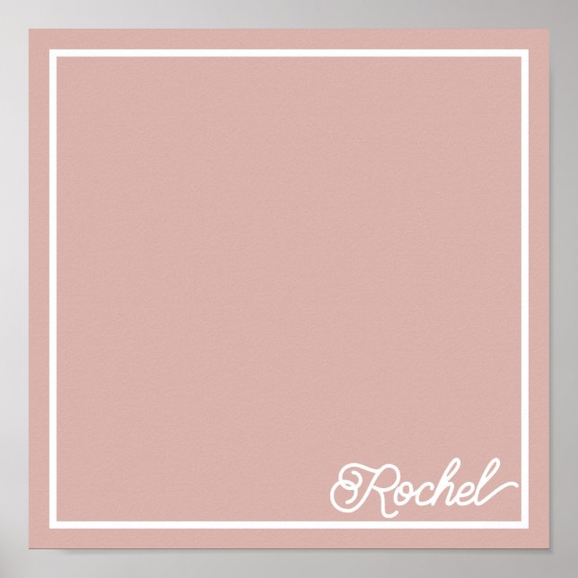 Söt rosa  butterfly bordstablett poster (Framsidan)