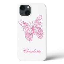 Söt Rosa Butterfly iphone case