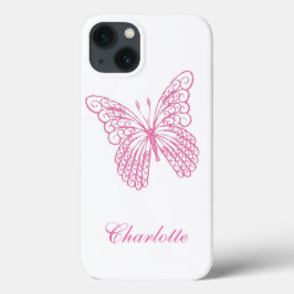 Söt Rosa Butterfly iphone case