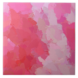 Söt Rosa Butterfly Tile Kakelplatta