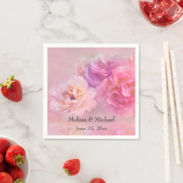 Söt Rosa Carnations Snyggt Photography Pappersservett