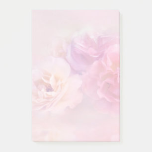 Söt Rosa Carnations Snyggt Photography Post-it Block