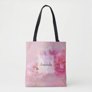 Söt Rosa Carnations Snyggt Photography Tygkasse