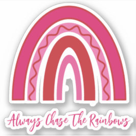 Söt Rosa "Chase the Rainbows" vinyl Klistermärken