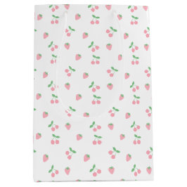 Söt Rosa Cherry Strawberry Aesthetic Mönster