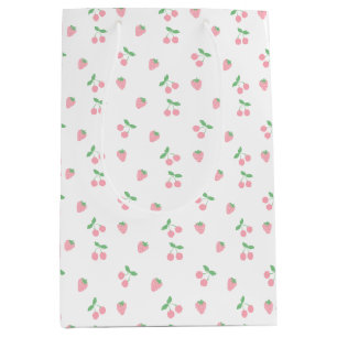Söt Rosa Cherry Strawberry Aesthetic Mönster
