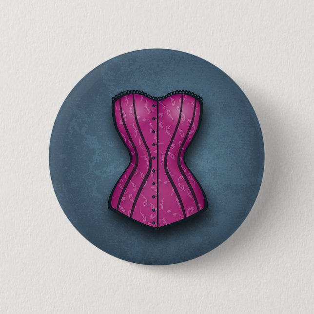 Söt Rosa Corset Knapp (Framsida)